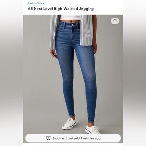 American Eagle Outfitters Women's Classic Blue Jeggings